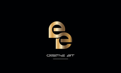 EE, E abstract letters logo monogram