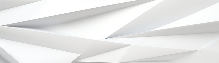 white abstract triangles background, functional design, juxtaposition of light and shadow, rectangular fields, blocky, intersecting geometries, shaped canvas