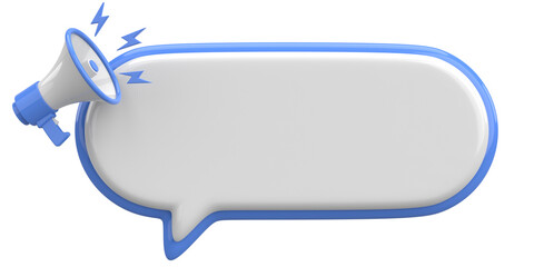 3D Notification Box. 3D Illustration.