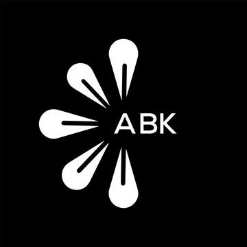 ABK Letter logo design template vector. ABK Business abstract connection vector logo. ABK icon circle logotype.

