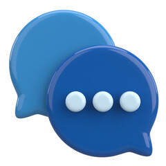 Live chat icon. Chat icon. 3D illustration.