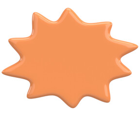 Speech Bubble. Text Box. 3D Illustration.