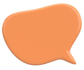 Speech Bubble. Text Box. 3D Illustration.