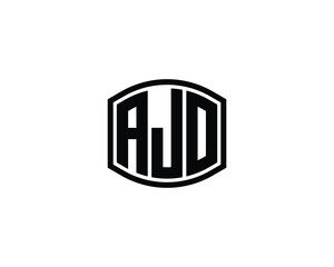 AJO logo design vector template