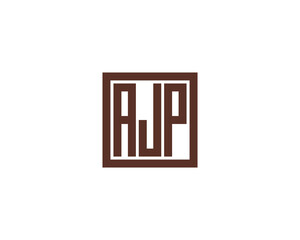 AJP logo design vector template