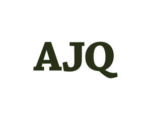 AJQ Logo design vector template