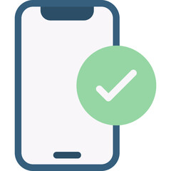 Tick phone icon
