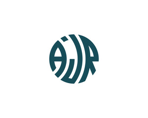 AJR logo design vector template