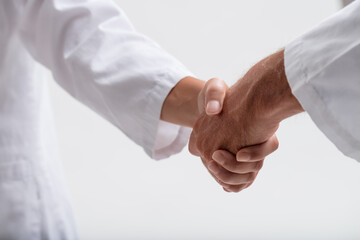 Helping hand extends, patient's anguish quietly acknowledged