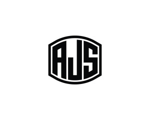 AJS logo design vector template