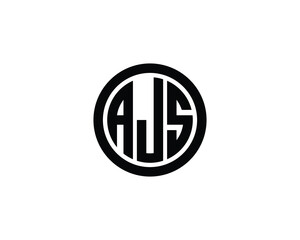 AJS logo design vector template
