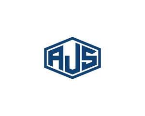AJS logo design vector template