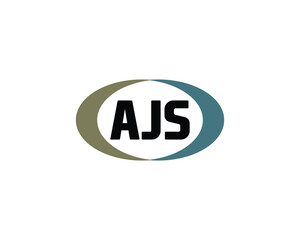 AJS logo design vector template