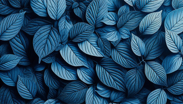 Beautiful blue leaves