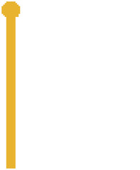 Pixelated illustration of white flag. PNG White flag icon