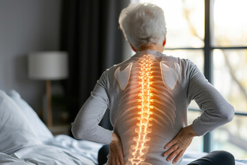 Senior Lady Suffering from Lumbar Pain