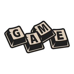 Line Art vector of Slang Game Over Poster. End Game.