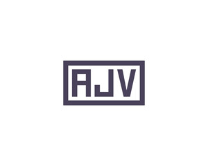 AJV Logo design vector template