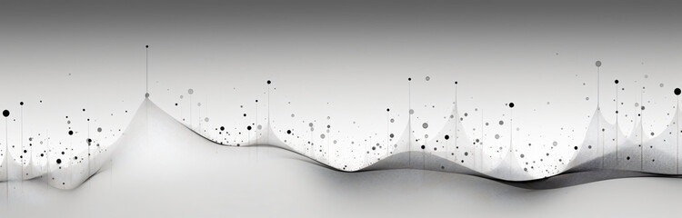 black and white graph with lines and some dots, molecular, delicately rendered landscapes, low poly, high resolution, wavy resin sheets