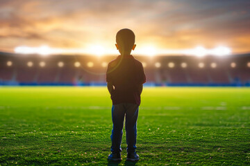 Child with Soccer Dreams, Picturing Pro Footballer Journey