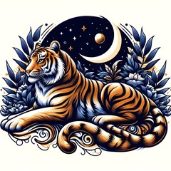 Beautiful illustration of a Tiger 