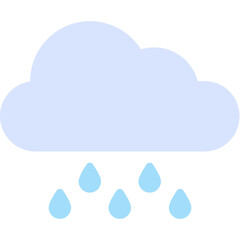 rainy clouds vector design.svg