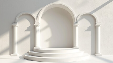 White Podium, White Arch style