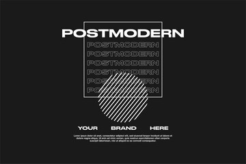 streetwear fashion tshirt design modern printing vector logo