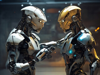 Fototapeta premium Robot by Ai Generated 