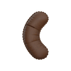 3D leather balloon Parentheses () Symbol