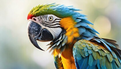 Fototapeta premium blue and yellow macaw