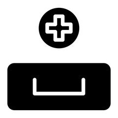 medical glyph icon