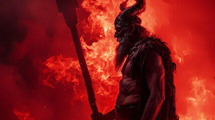 Greek Mythology's God of the Dead Hades, Ruler of the Underworld - obrazy, fototapety, plakaty