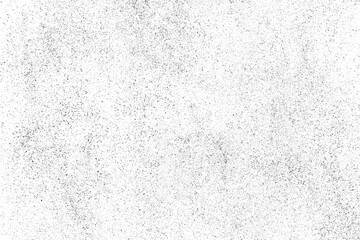 Black texture on white. Worn effect backdrop. Old paper overlay. Grunge background. Abstract pattern. Vector illustration.	