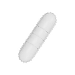 3d illustration white matt balloon 