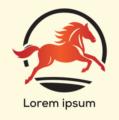 Horse logo vector