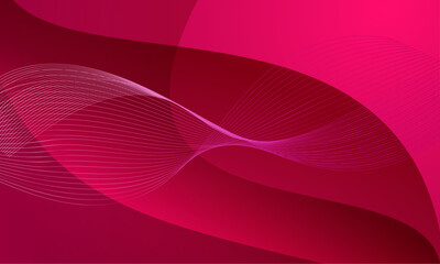 Abstract red background with waves