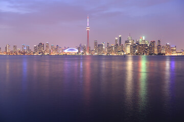 Obraz premium skyline of Toronto by night