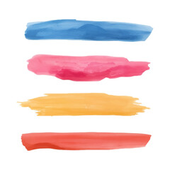 watercolor paint strokes