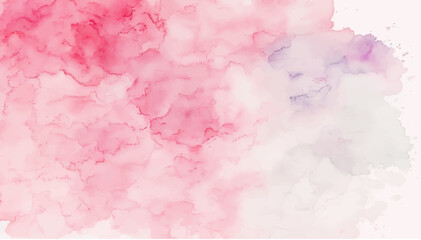 Pink watercolor background with watercolor