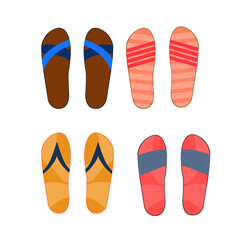 flip flops isolated on white