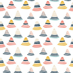 Obraz premium Sombreros seamless pattern. Gift wrapping, wallpaper, background. Cinco de Mayo