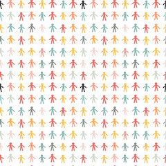 Spreading kindness illustrations seamless pattern. Gift wrapping, wallpaper, background. World Kindness Day