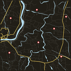 city map for any kind of digital info graphics and print publication.

