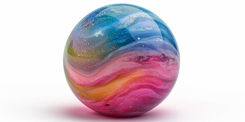 Biglia colorata. Ai generated.