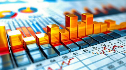 Market Dynamics: Analytical Graphs Showcasing Financial Trends and Investment Opportunities
