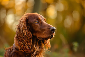 Irish Setter - Originating from Ireland, this breed is known for its beautiful red coat and high energy