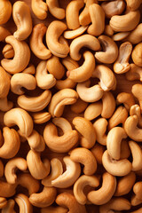 Top view cashew texture