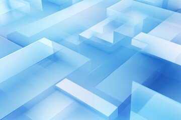 abstract light blue background with squares, 3D concept, science, business, technology backdrop