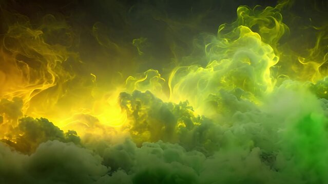 Green mystery smoke. Realistic green gas clouds on transparent background. toxic fog moving around, evil magic mist, poisonous evaporation, color powder, stinky odor waves, mysterious Halloween glow, 